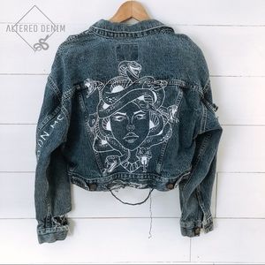 CUSTOM MEDUSA DENIM JACKET- SOLD